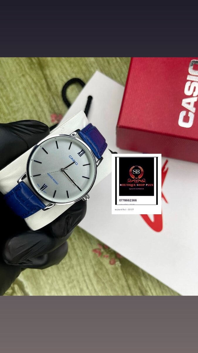 Montre Casio authentique avec sa boîte