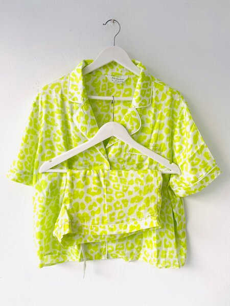 Pyjama femme motif léopard