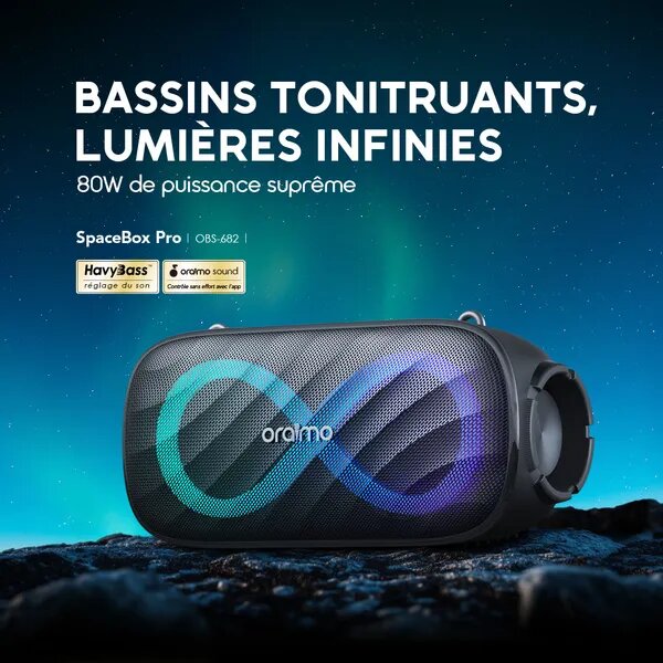 Enceinte Bluetooth 80W Oraimo