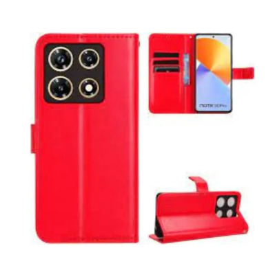 infinix note 30 4G Case, Premium PU Leather Magnetic Shockproof Book Stand Folio Flip Wallet Case Cover with Card Holder high