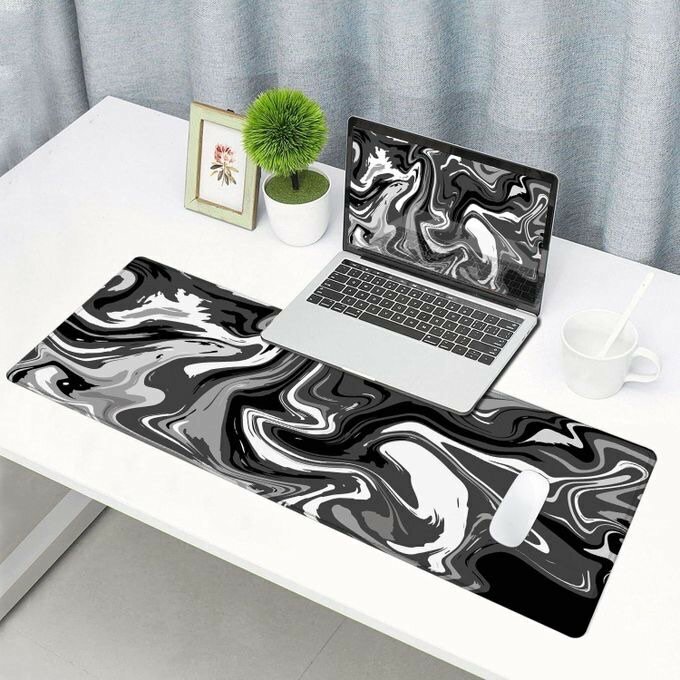 Large Mouse Pad - Grey/Black/White