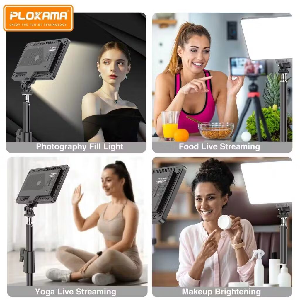 PLOKAMA U480 MUA Studio LED Light - 5000mAh Bright