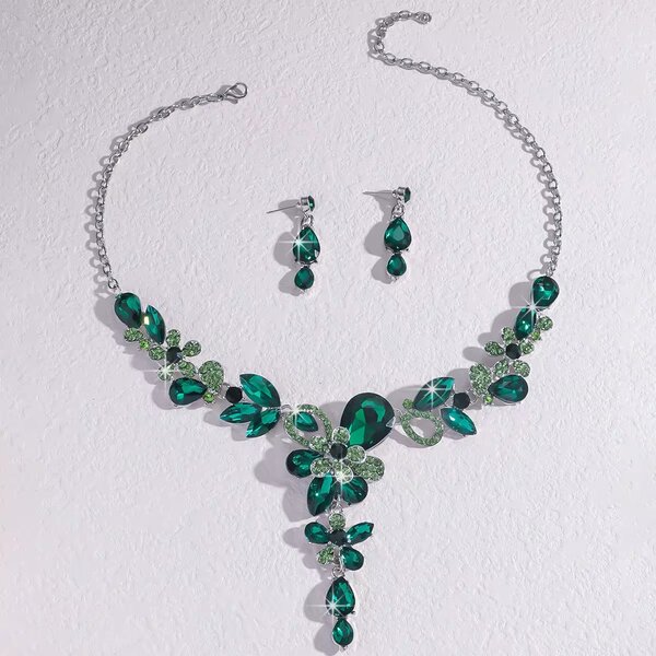 Parure Bijoux Émeraude Éclatante