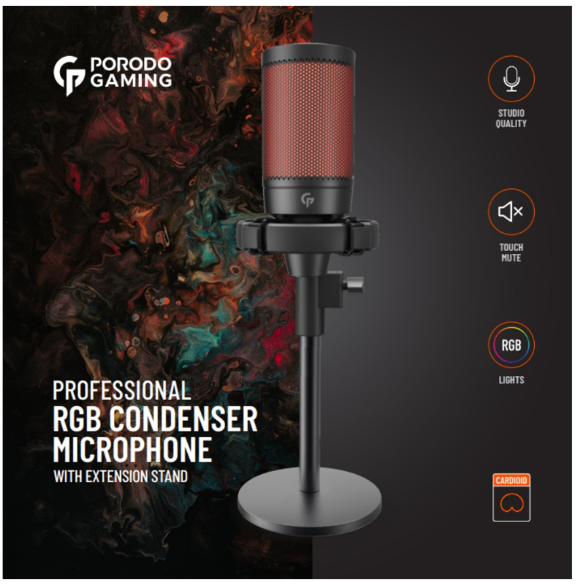 Microphone Condensateur RGB Pro