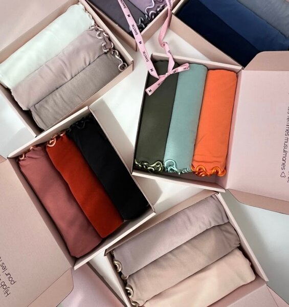 Hijab en soie pour femmes