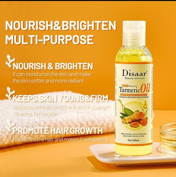 Disaar turmeric body glow oil