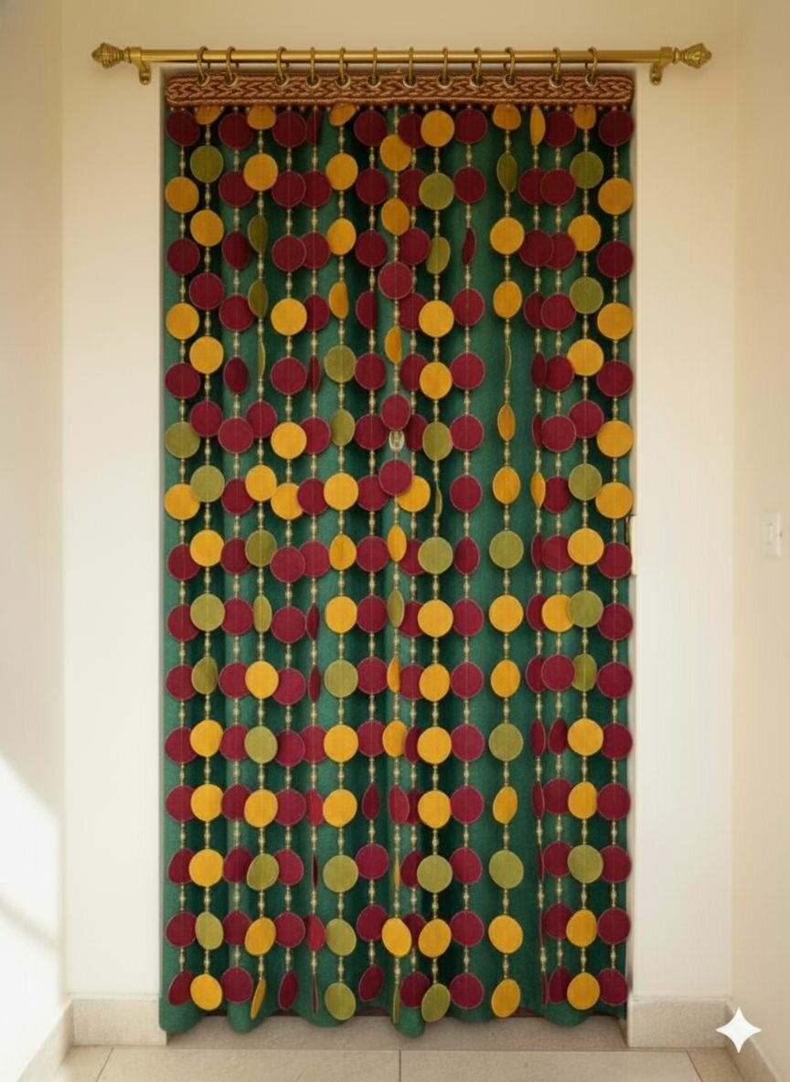 Rideau de porte décoratif 2en1