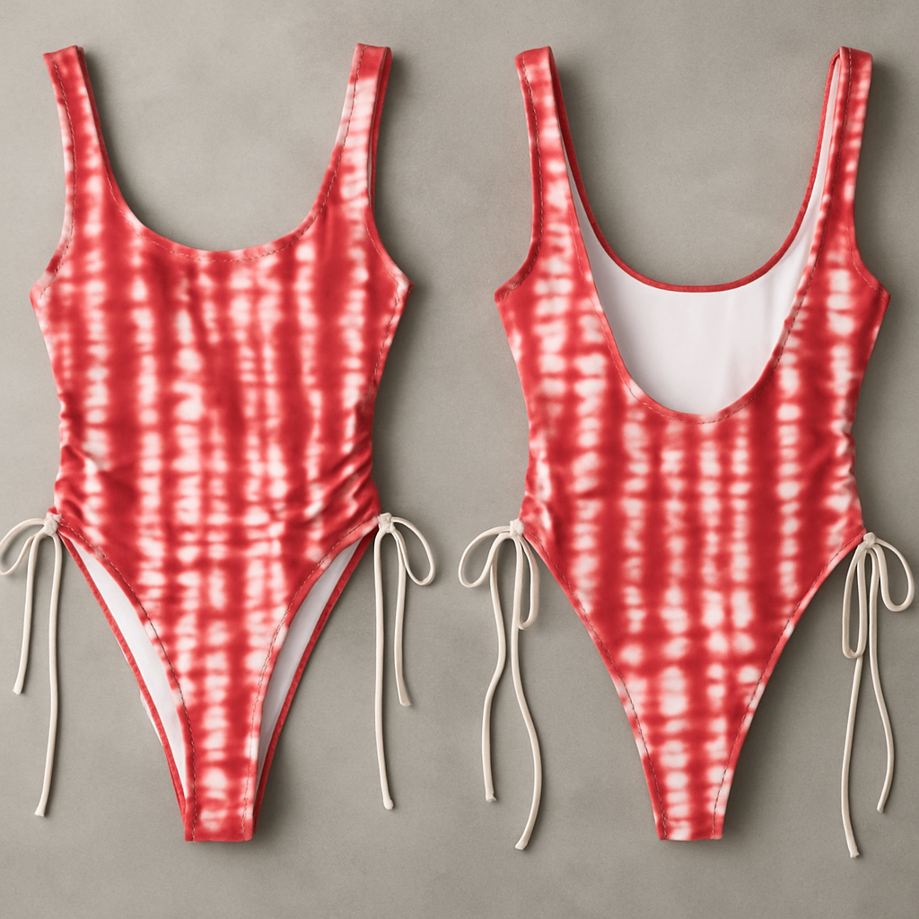 Maillot de bain une pièce rouge