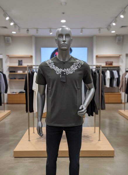 T-shirt en coton imprimé élégant