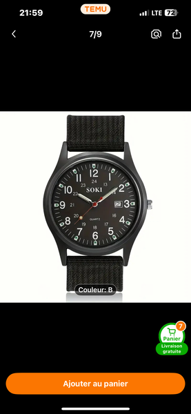 Montre SOKI Militaire Homme