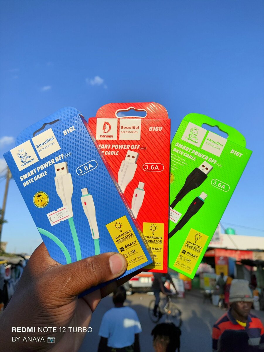 Soft silicone USB Data Cables + LED Indicator