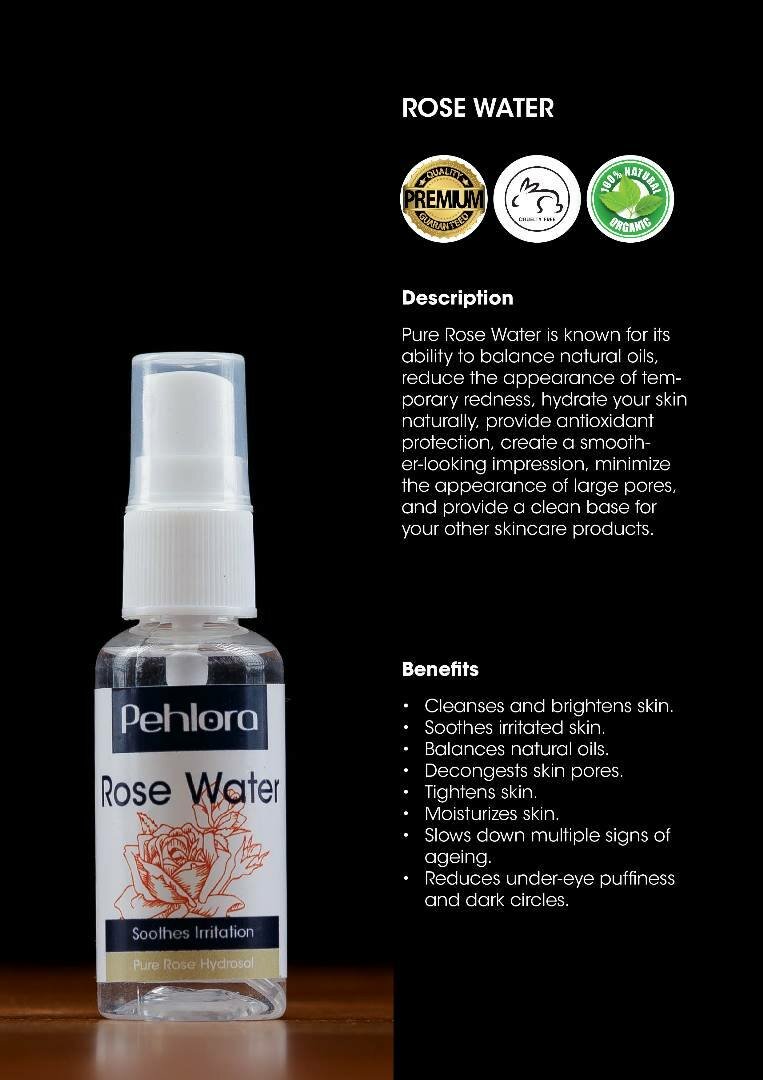 Pehlora facial toner and body lotion