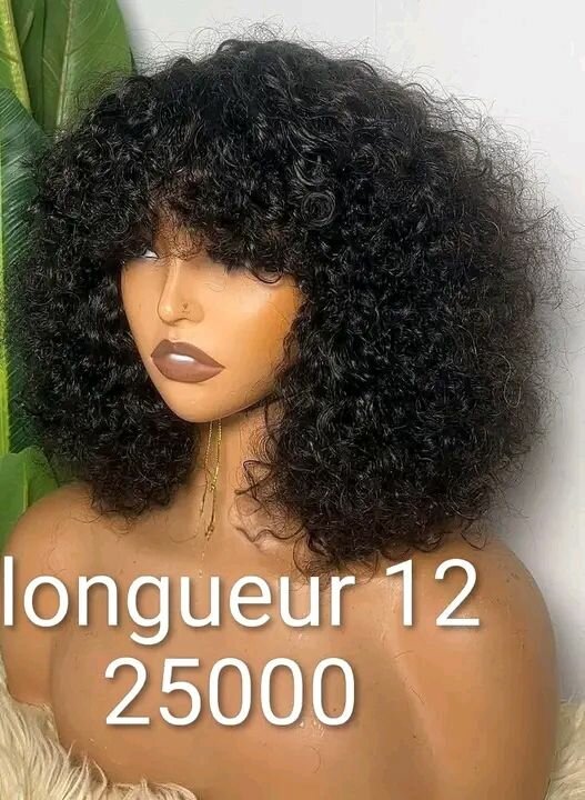 Perruque Bouclée Longueur 12"