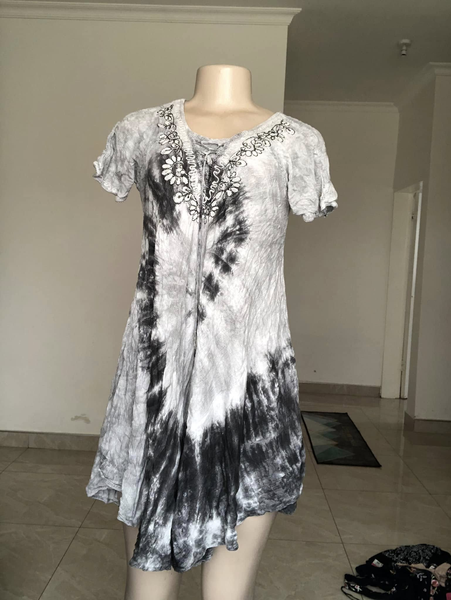 Dress blanc noir
