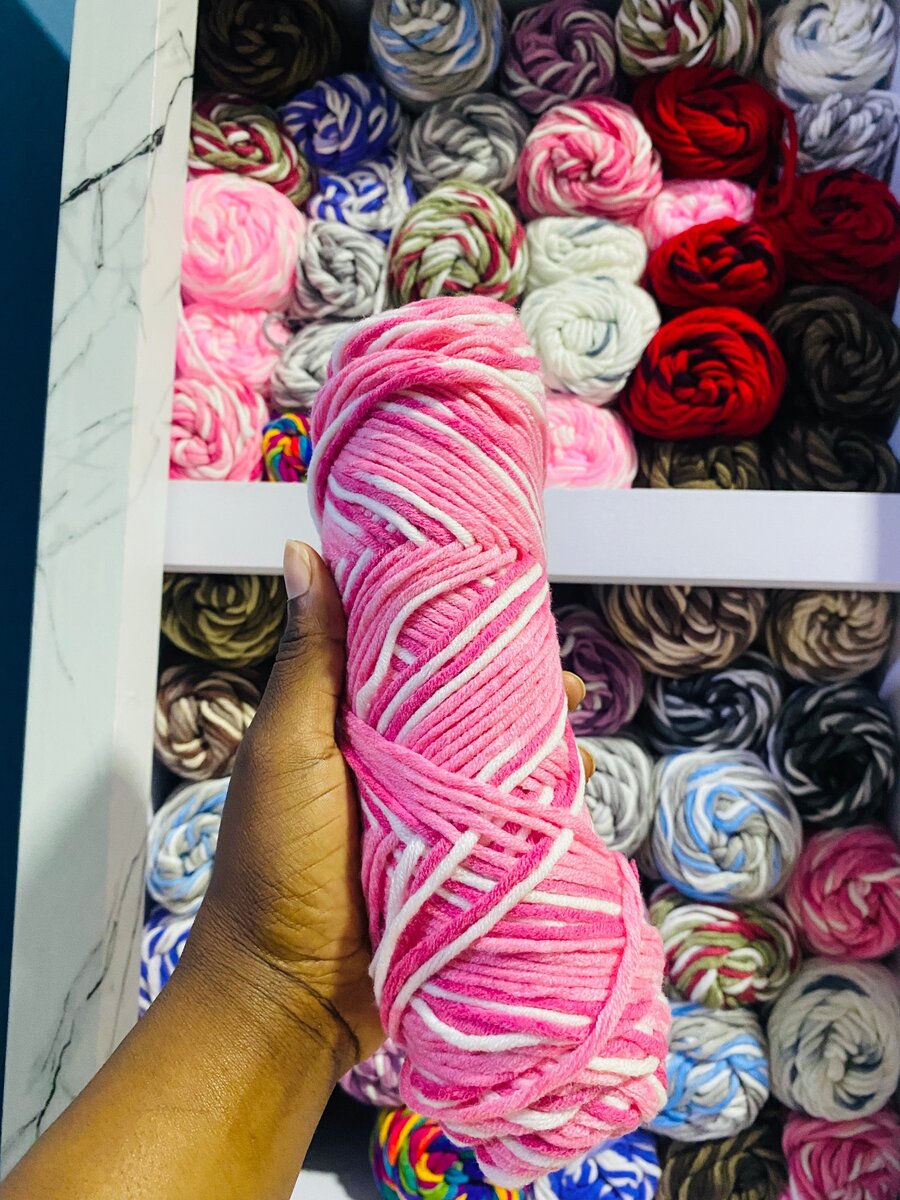 Multicolored 100g milk cotton yarn