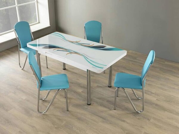 Table à manger moderne 4 place