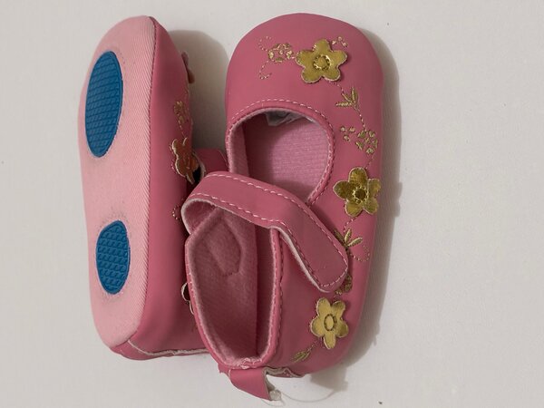 Ballerines Bébé Roses Fleuries