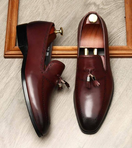 Mocassins en cuir élégant