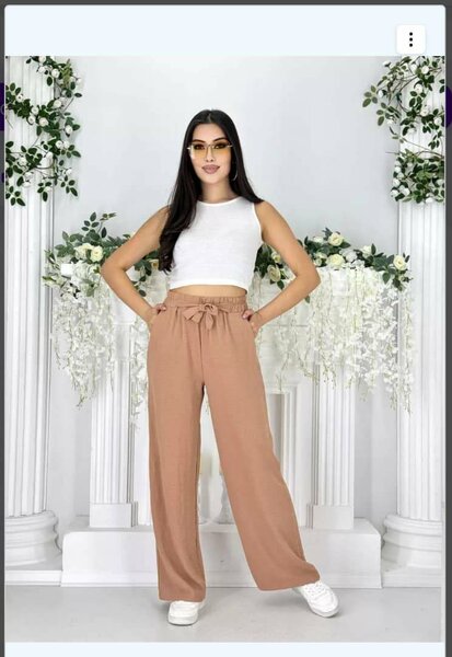 брюки палаццо трикотажные больших размеров