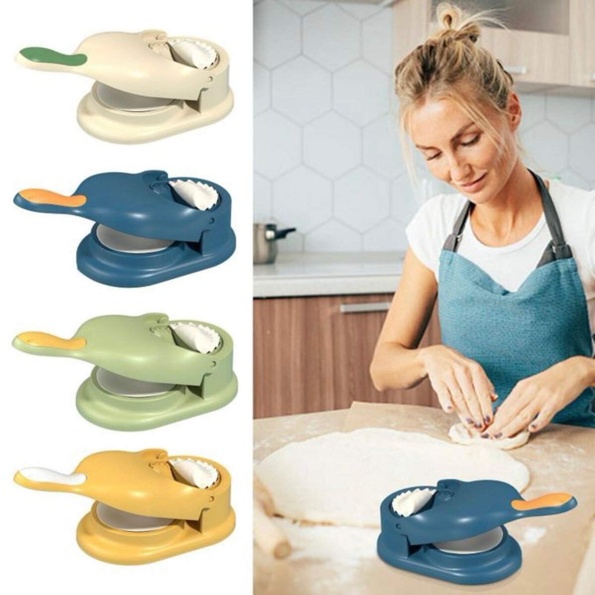 Machine A Ravioli 2en1 Manuelle, Moulle à Pastels Presse à P