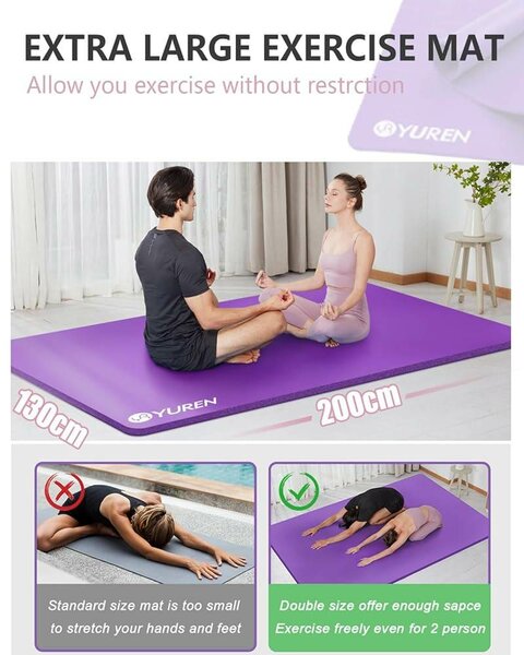 Tapis de Yoga XXL Antidérapant