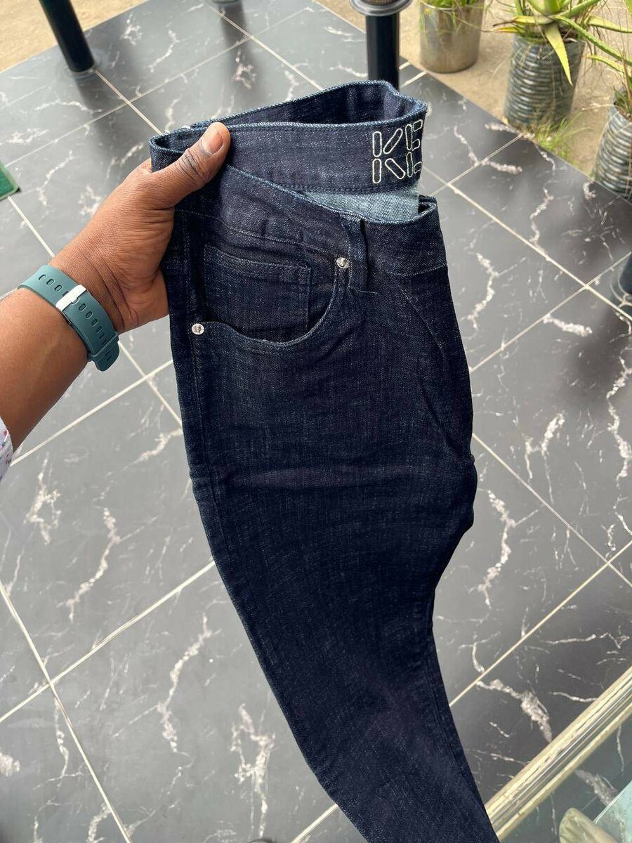 Jeans slim homme brodés