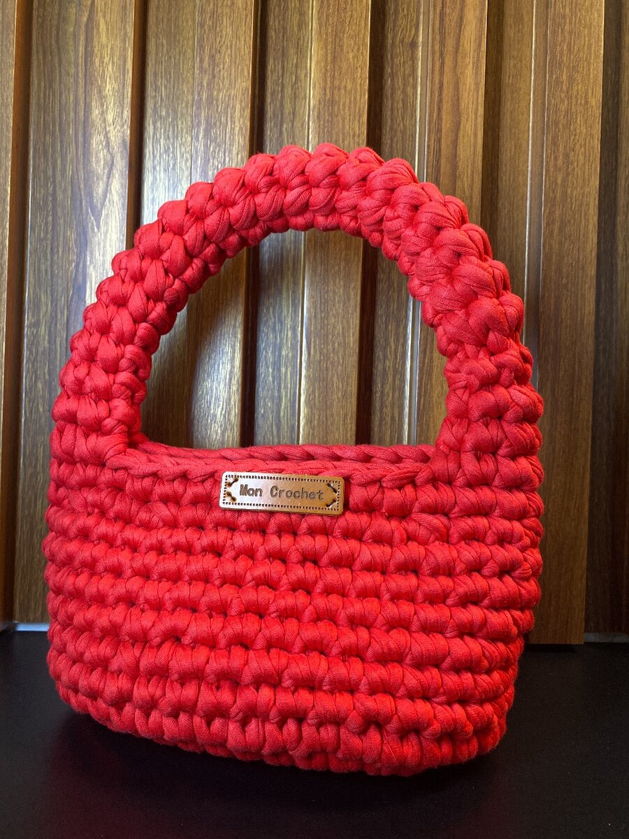 Sac au crochet avec perles