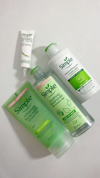 Simple skincare products