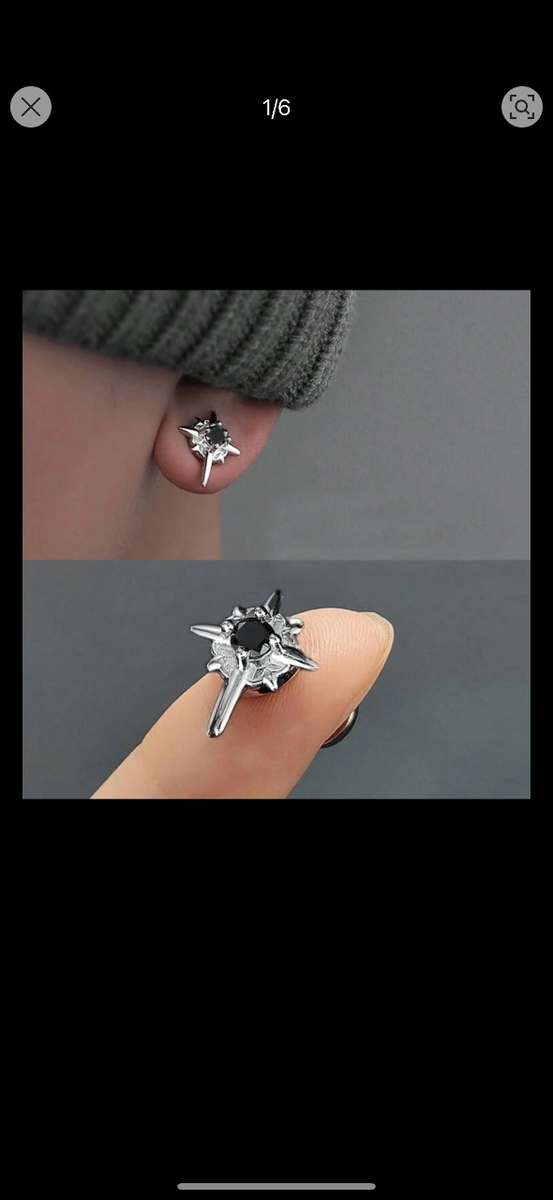 Boucles d'oreilles aimant