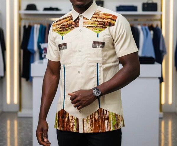 Chemise Poche Style Africain