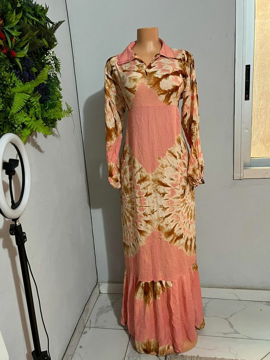 Robe longue dempé chic