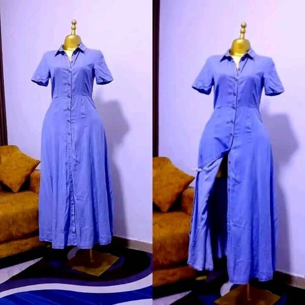 Robe chemise 2-en-1 élégante