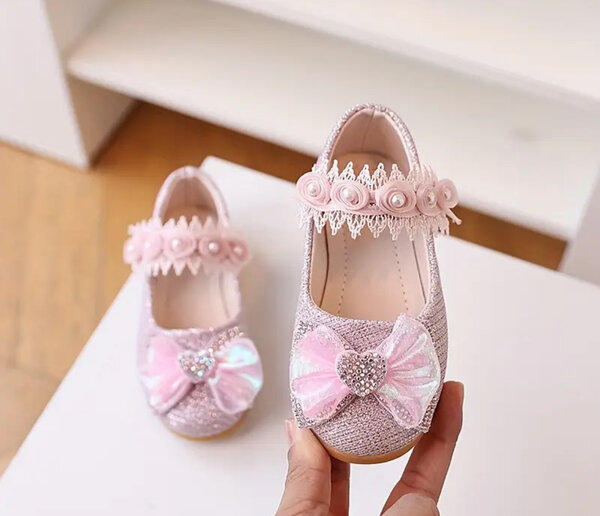 Ballerines Fille Rose Élégantes