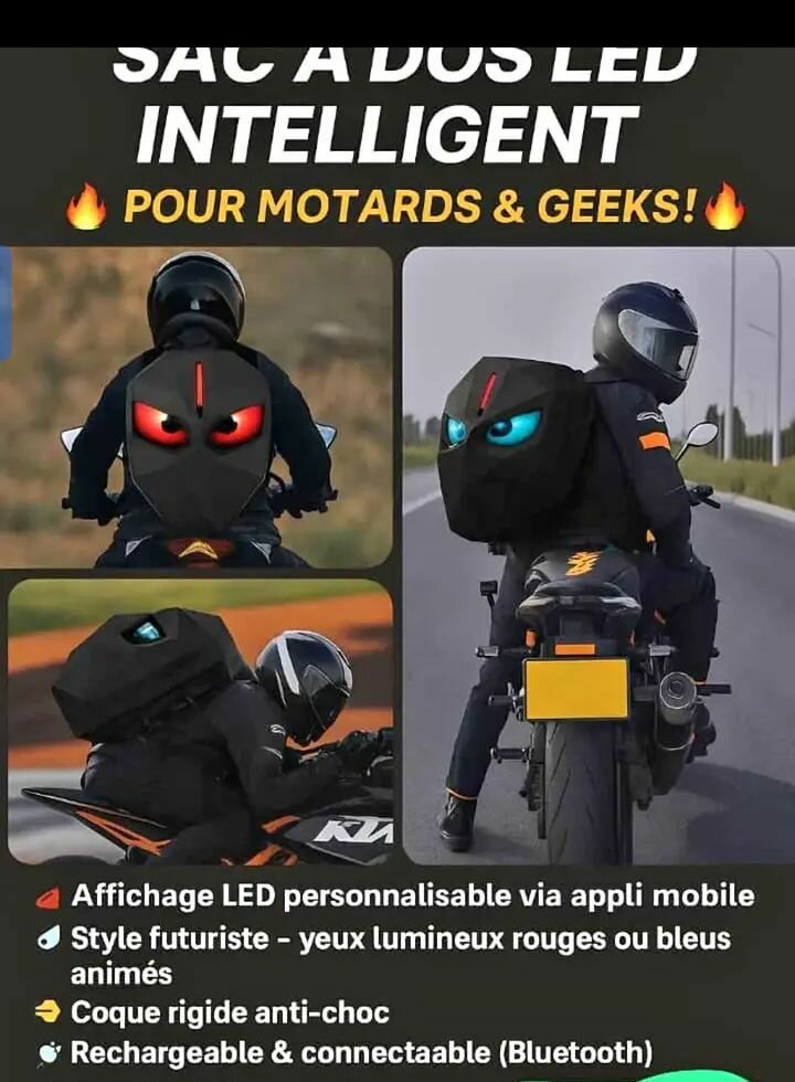 Sac à dos LED intelligent