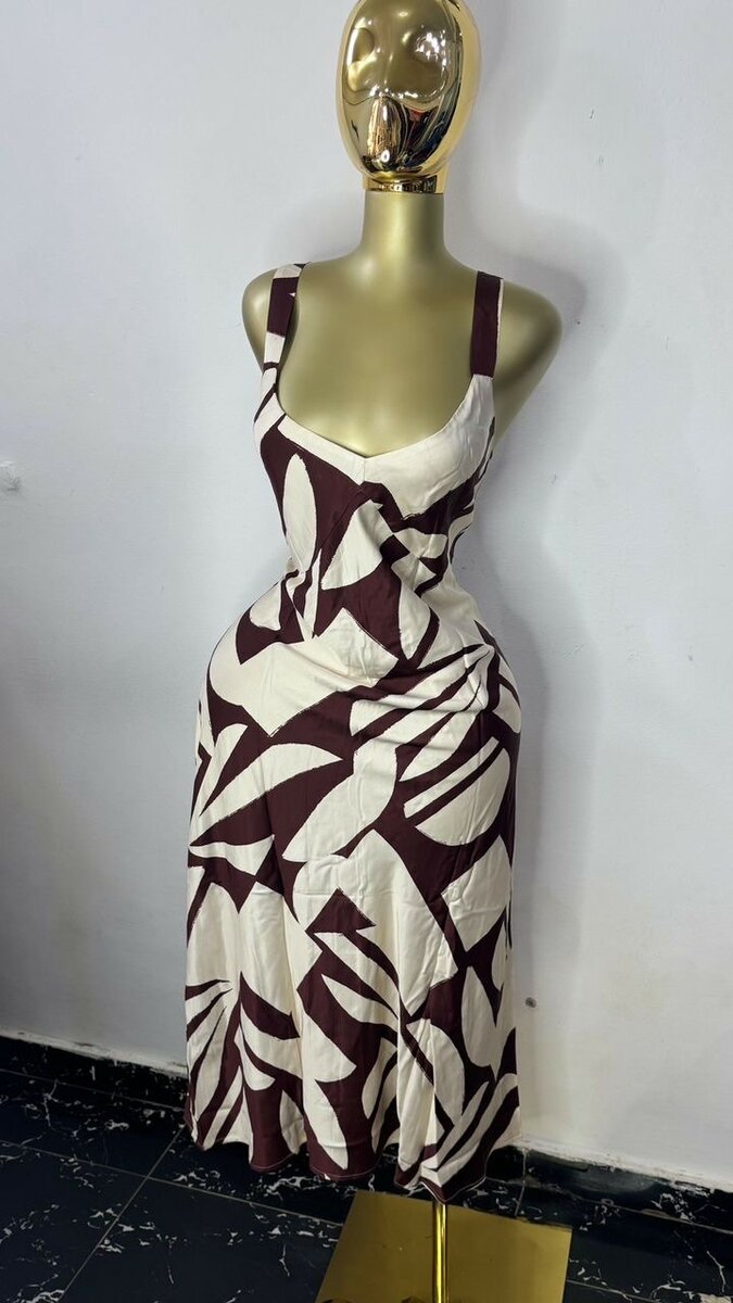 Robe imprimée élégante femme