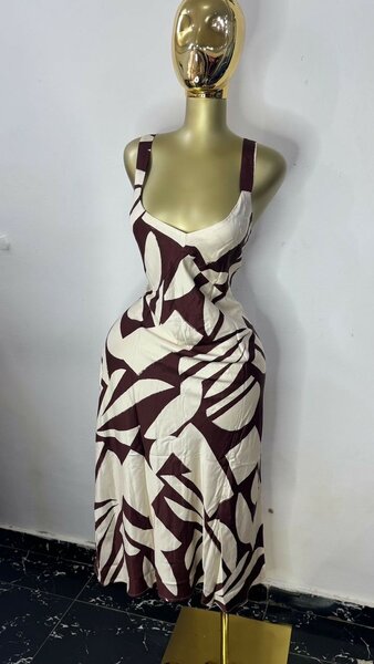 Robe imprimée élégante femme