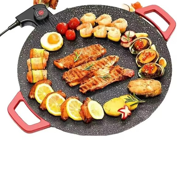 Poêle anti adhésif électrique