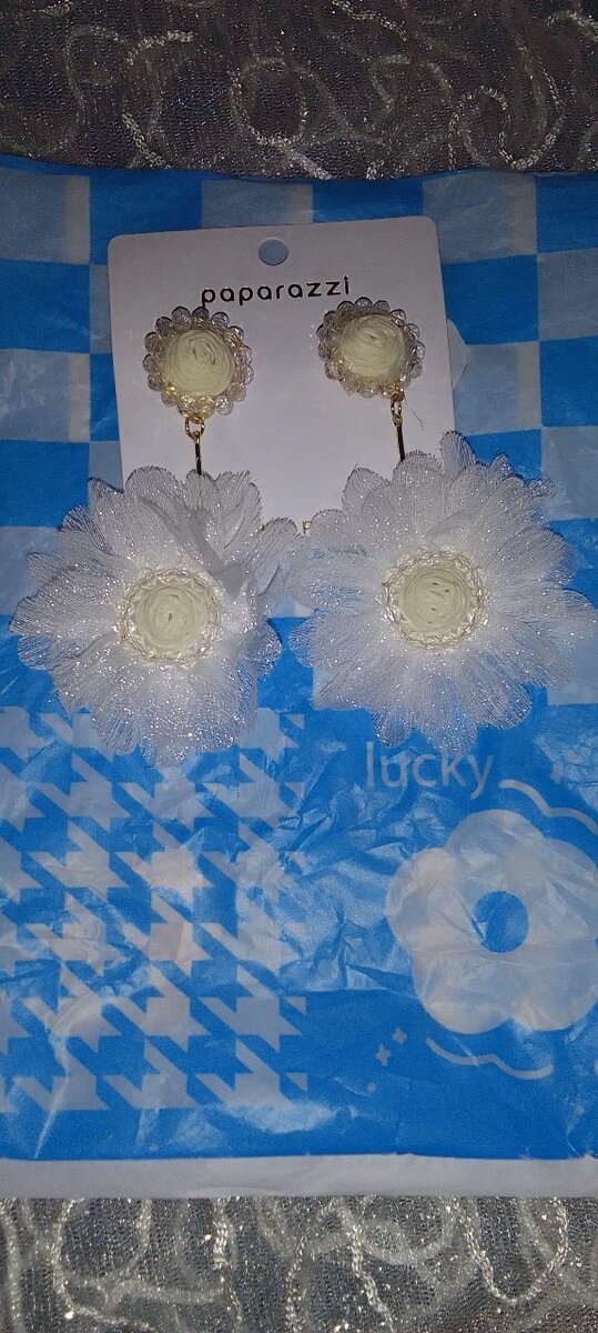 Boucles d'oreilles fleurs Paparazzi