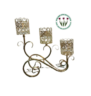 Golden Cycle Shape Candle Stand