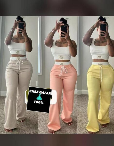 Pantalons à taille haute femme