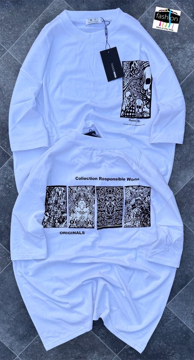 T-shirt à motifs artistiques