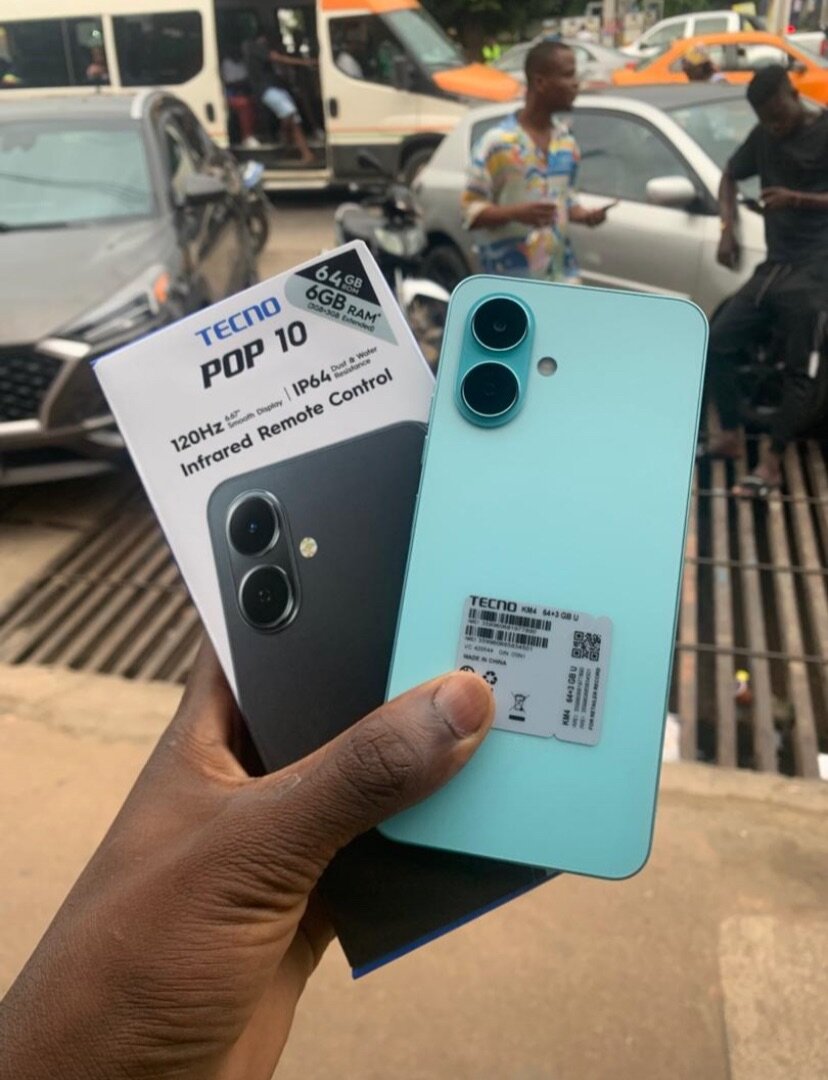 Smartphone Tecno Pop 10 - 64GB, 4GB RAM, IP64