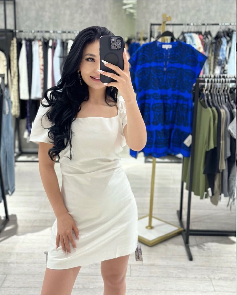 Платье из плотного льна