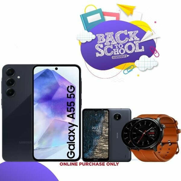 Samsung A55 (256gb+8gb) plus free Nokia C20 and Mibro watch