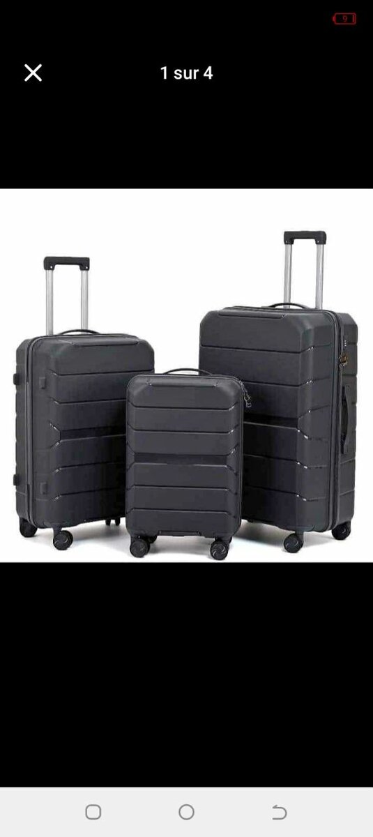 Set de valises rigides 3 pièces