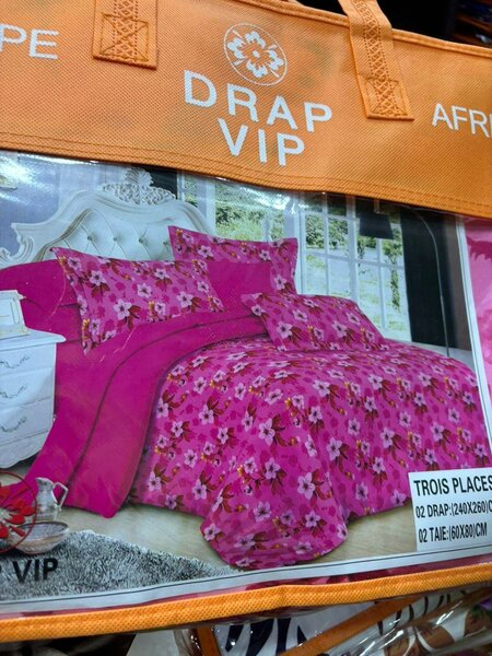 Parure de lit 3 pièces Drap VIP