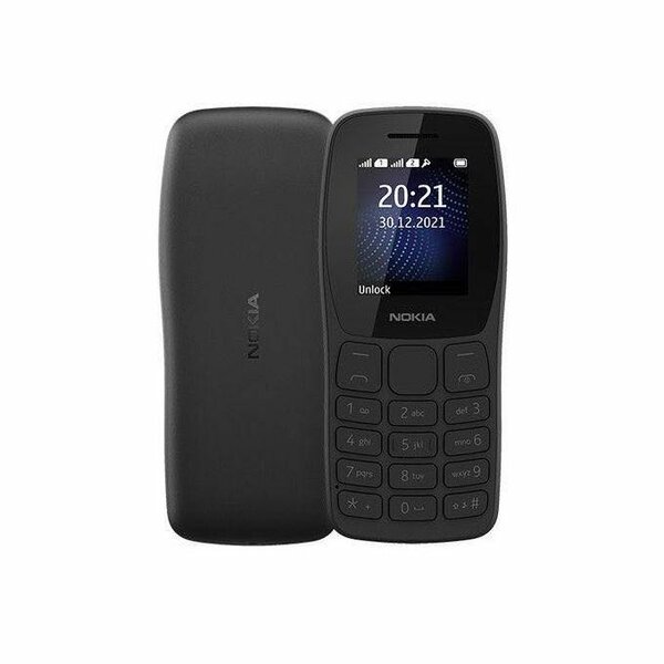 Nokia 105- Noir - 2 Puces - Noir