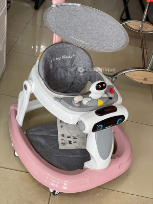 Trotteur marche bébé rose