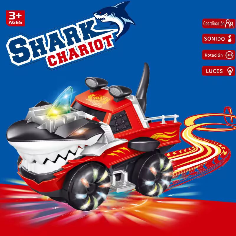 Voiture Shark Chariot Lumière et Son