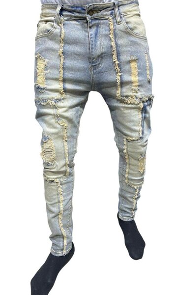 Jean déchiré tendance homme